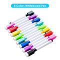 8-pak magnetiske whiteboardmarkere