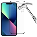 iPhone 14/13 Pro/13 9D Full Cover Skærmbeskyttelse Hærdet Glas - 9H, 0.3mm - Sort Kant