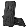 Anti-Slip Samsung Galaxy A21s Hybrid Cover med Stand - Sort