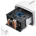 Baseus Compact Oplader 20W - USB-C PD3.0, USB QC3.0 (Open Box - Bulk Tilfredsstillelse) - Hvid