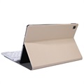 Samsung Galaxy Tab S6 Lite 2020/2022 Cover med Bluetooth Tastatur - Guld