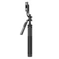 C18 1800mm Udtrækkeligt Panoramastativ med 4 Ben - Foldbart Selfie-stick og Tripod til Streaming og Vlogging