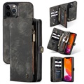 Caseme Multifunktionel iPhone 12 Pro Max Pung Taske - Sort
