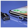 Essager 3-i-1 Magnetisk Kabel - USB-C, Lightning, MicroUSB - 1m - Sort