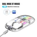 HXSJ T200 Dual-Mode trådløs Bluetooth-mus med RGB-belysning
