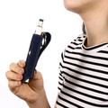 E-cigarettetui i denimlæder til Ploom Tech+ - mørkeblå