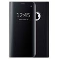 Luksus Series Mirror View iPhone 7 Plus / 8 Plus Flip Cover - Sort