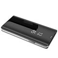 Samsung Galaxy S9 Luksus Mirror View Flip Cover - Sort