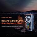 REMAX RB-M68 Clear Mecha trådløs højttaler bærbar mini 3D subwoofer Bluetooth-højttaler - sort
