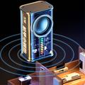 REMAX RB-M68 Clear Mecha trådløs højttaler bærbar mini 3D subwoofer Bluetooth-højttaler - sort