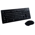 Rebeltec Millenium Trådløs Tastatur og Mus Sæt - Sort
