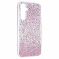 Samsung Galaxy A54 5G Glitter Flakes TPU Cover - Pink
