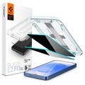 Samsung Galaxy S24/S25 Spigen Glas.tR Ez Fit Privacy Skærmbeskyttelse Hærdet Glas - 2 Stk.