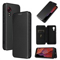 Samsung Galaxy Xcover 5 Flip Cover - Karbonfiber - Sort