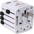 Skross World USB-rejseadapter - 2x USB-A, 12W - hvid