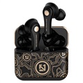 TS-100 Graffiti TWS Øretelefoner med Bluetooth 5.0 - Sort / Guld
