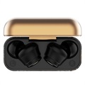 TS-100 Graffiti TWS Øretelefoner med Bluetooth 5.0 - Sort / Guld