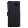 Samsung Galaxy S6 Textured Pung Taske - Sort