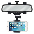 Universal 360 Roterende Bakspejl Holder til Smartphones - Sort
