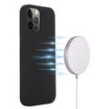 iPhone 13 Pro Max Liquid Silikone Cover - MagSafe Kompatibel - Sort