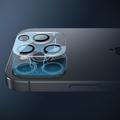 iPhone 14 Pro/14 Pro Max Lippa kameralinsebeskytter - 9H - klar / sort