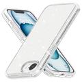 iPhone 16e Stylish Glitter Series Hybrid Cover - Hvid